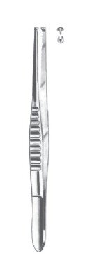 Tissue Fcps 10" fluted hdl 1x2 teeth