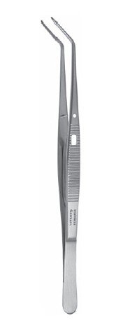 Cotton and Dressing Fcps 6" serr angled w/lock