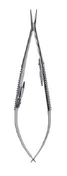 Castroviejo NH 5 1/2" cvd w/lock smooth jaws