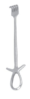 Israel Retr 7 1/2" 4 prgs blunt with side wings