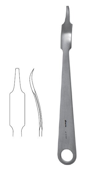 Hohmann Retr 9 1/2" x 17mm straight end 1 hole