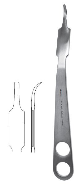 Hohmann Retr 9 1/2" x 18mm round end 2 holes