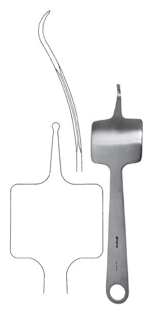 Hohmann Retr 10 1/2" x 65mm tear drop end 1 hole