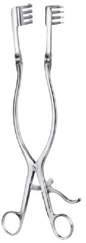 Beckman-Adson Retr 12" blunt 1"x1 3/4"