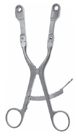 Kolbel Retractor Hinged Ring Handle only 8"