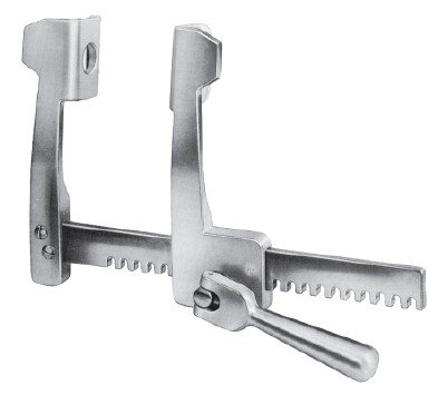 Finochietto Rib Spreader alum 1 5/8" x 2 3/8" with 7" opening