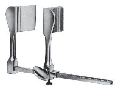 Tuffier Rib Spreader 2" x 1 3/4" with 6 1/2" opening