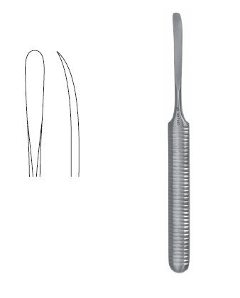 Williger Bone Elevator 6" cvd 6mm sharp