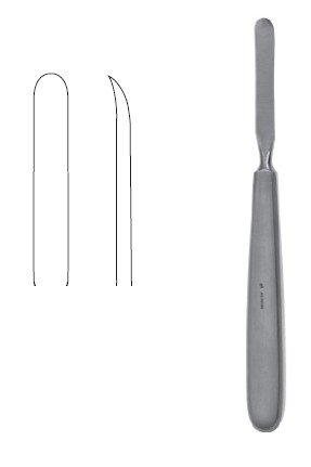 Bone Raspatory 7" slight cvd 8mm sharp