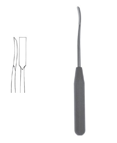 Periosteal Elev 7 1/4" cvd 6mm str sharp edge phen hdl