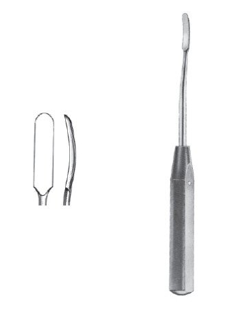 Periosteal Elev 7 1/4" cvd 6mm cvd sharp edge phen hdl