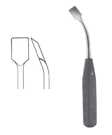 Periosteal Elev 7 3/4" ang 13mm str sharp edge phen hdl