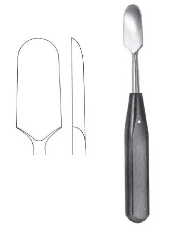 Periosteal Elev 7 1/4" str 20mm cvd sharp edge phen hdl