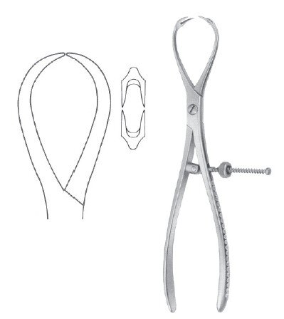 Patella Fcps 7" 2x2 sharp teeth w/speedlock
