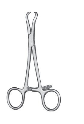 Bone Reduction Fcps 5" cvd 15mm serr w/pointed tips