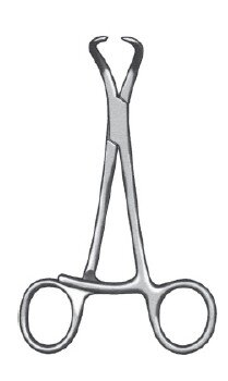 Bone Reduction Fcps 5" curved stepped pointed