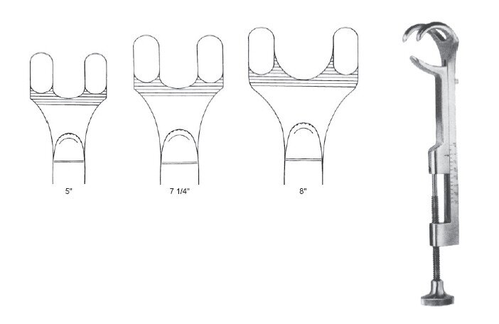 Lowman Bone Clamp 5" 1x2 (1/2" to 1" jaw range)