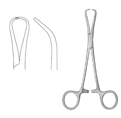 Glenoid Perforating Fcps 6 1/2", strong angle, 50 degree