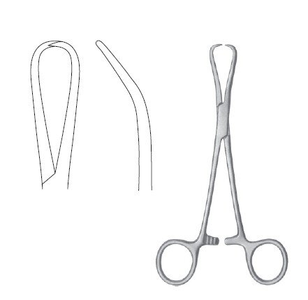 Glenoid Perforating Fcps 6 1/2" slight angle, 35 degree