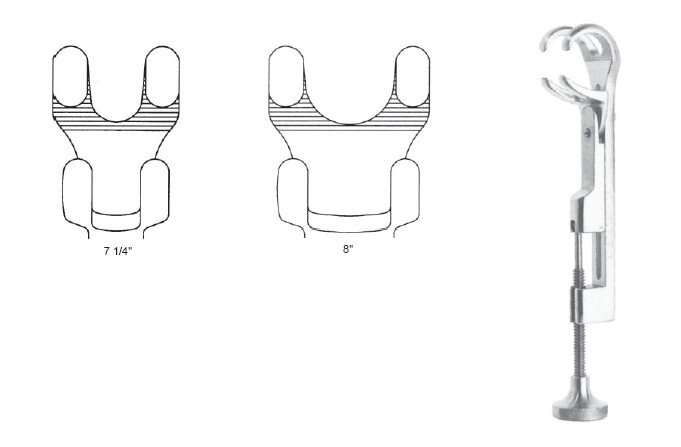 Lambert-Lowman Bone Clamp 7" 2x2 jaws 2" cap