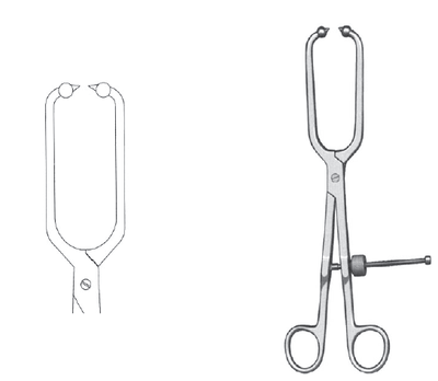 Pelvic Reduction Fcps 10" str long ball tips
