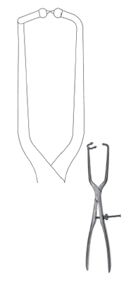 Pelvic Reduction Fcps 16" 1x2 long ball tips