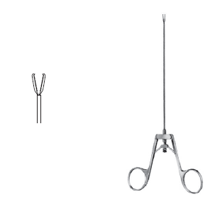 Kleinert-Kutz Tendon retractor flex shaft 8" serrated 1x2