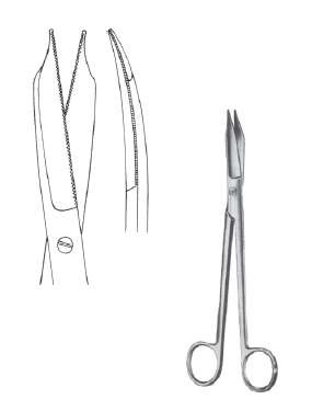 Martin Cartilage Scissors 8" serrated blades