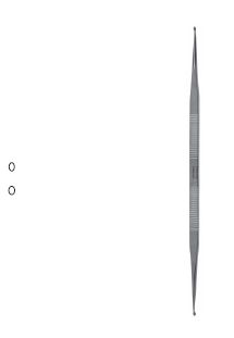 House Stapes Curette DE 1.5/1.7mm oval slight angle