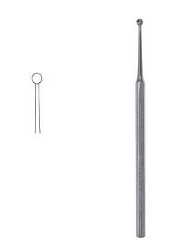 Curette #4 McGlamry Bullneck 5" 4mm w/o hole