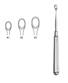 Piffard Curette 5 1/2" #1 small