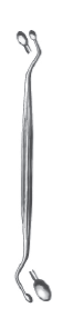 Jansen Curette 6" 3 & 4mm oval