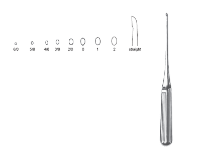 Lempert Curette 8" oval #0