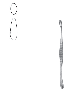 Volkmann Curette 5" oval/oval