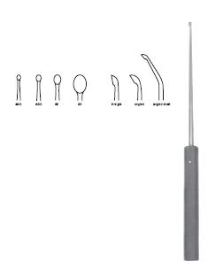Sypert Curette 15" ang #0 oval 5.2mm phen handle