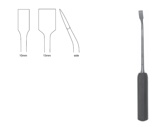 Lexer Osteotome 11" angled 10mm phen