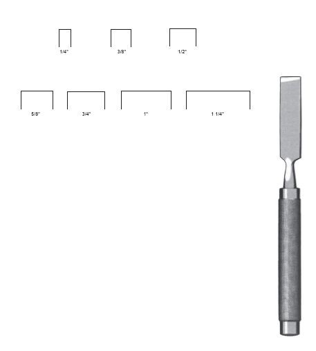 Cobb Osteotome 11" cvd 1 1/4" (32mm)