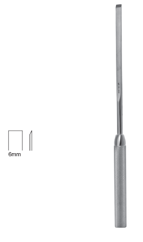 Spinal Fusion Chisel 9 1/2" str 6mm