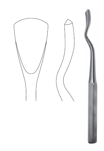 Swan Neck Gouge 9" cvd 25mm
