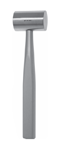 Cottle Mallet 7 1/4", 12oz [340g], head s/s convex/flat Ø 30mm, alum hdl