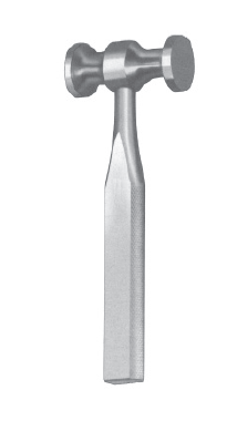 Ortho Short Mallet 7", 1lb 2oz [510g], head s/s Ø 30mm, s/s hdl