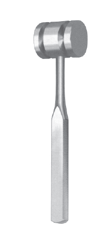 Ortho Heavy Mallet 10 1/2", 3lb 3oz [1,446g], head s/s Ø 50mm, s/s hdl