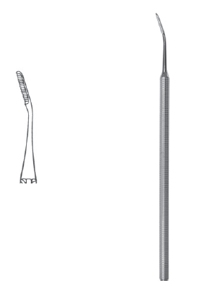 Bone File #92A 6" 2mm angled dwn