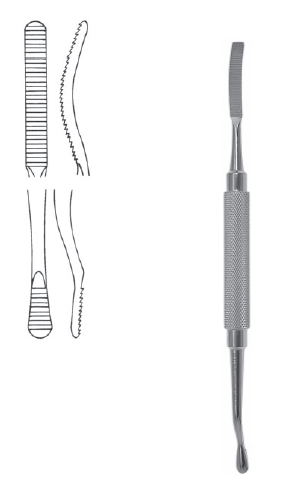 Bone File #10 DE 5mm cvd up/str
