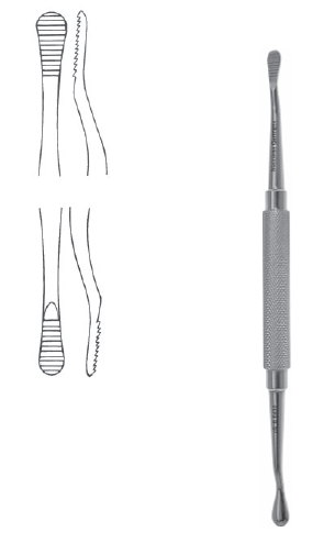 Bone File #12 DE 7" 5mm/6mm str