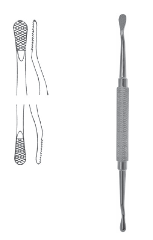Bone File #12CA DE 7" 5mm/6mm str cross serr