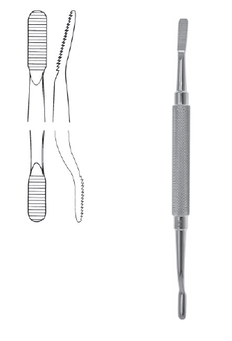 Bone File #33 DE 6mm/5mm ang up/str