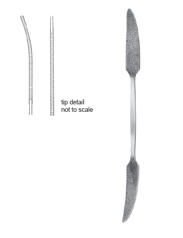Putti Bone Rasp DE 10 1/2" 18mm flat taper to 4mm