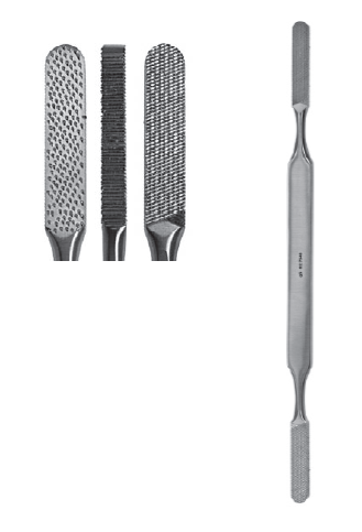 Fomon Rasp DE 8 1/2" 8mm convex/flat fine serr