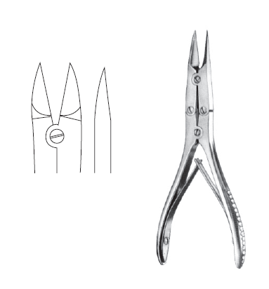 Boehler Bone Fcps 5 3/4" cvd delicate DA
